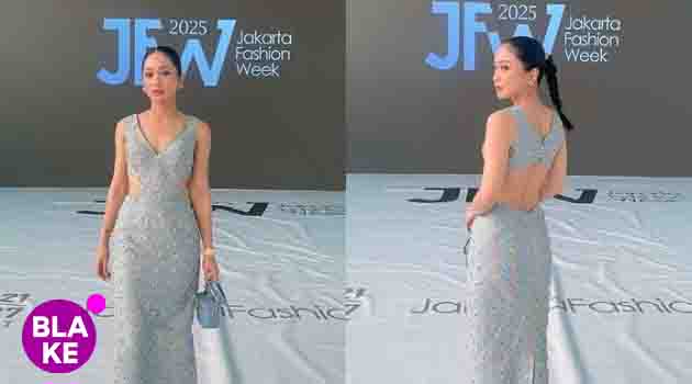 Bunga Zainal Tampil Kece bak Gadis dalam Backless Dress