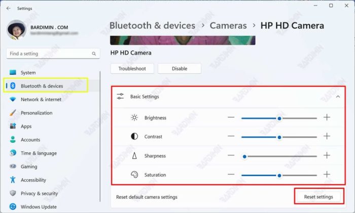 Ubah Resolusi Kamera Tersembunyi di Setting Developer