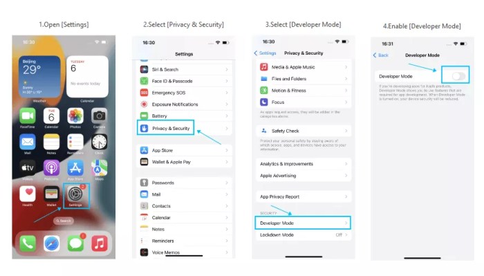 How To Enable Developer Mode on iPhone Cara Aktifkan Fitur Developer Mode di iPhone
